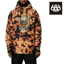 日本正規品 スノーボード パーカー フーディー シックスエイトシックス 686 MENS WATERPROOF HOODY Sublime Orange Tie Dye メンズ 25-26 予約