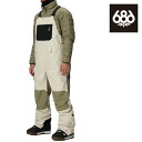 日本正規品 スノーボード ウェア ビブパンツ シックスエイトシックス 686 MENS HOT LAP INSULATED BIB Limestone Colorblock メンズ 25-26 予約