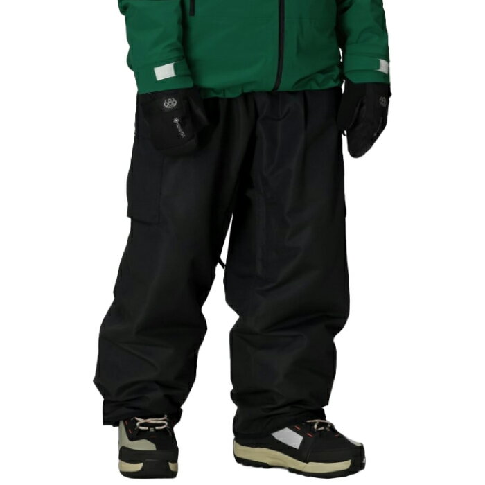 【店頭受取OK】日本正規品 スノーボード ウェア パンツ シックスエイトシックス 686 ESSOX CARGO PANT Black メンズ レディース 25-26 2