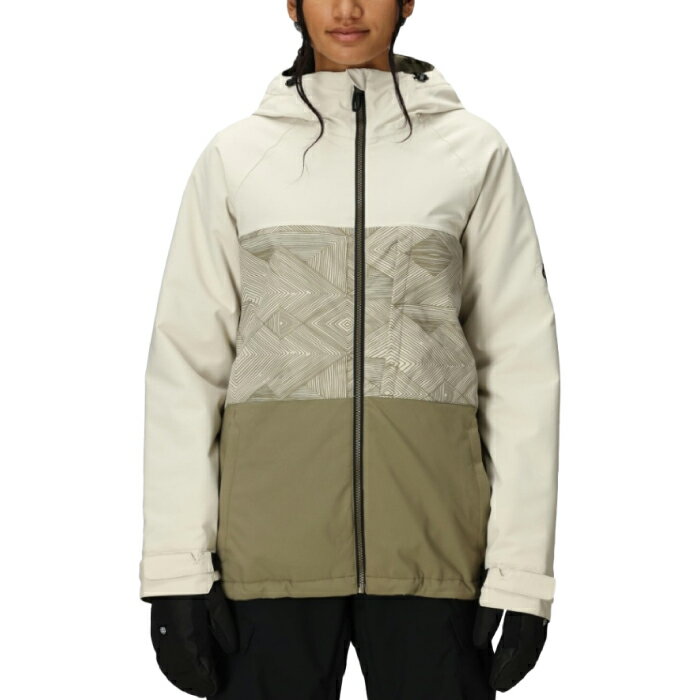 【店頭受取OK】日本正規品 スノーボード ウェア ジャケット シックスエイトシックス 686 WOMENS ATHENA INSULATED JACKET Limestone Colorblock レディース 25-26 2