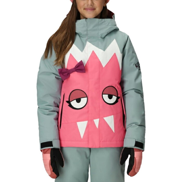 SHIFT WEB SHOPの【店頭受取OK】日本正規品 スノーボード ウェア ジャケット シックスエイトシックス 686 GIRLS SNAGGLETOOTH LUNA INSULATED JACKET Geranium Pink Colorblock キッズ 子供 25-26｜アングル2