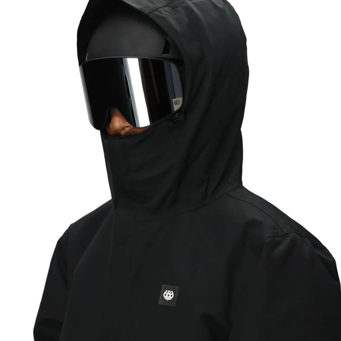 【店頭受取OK】日本正規品 スノーボード ウェア ジャケット シックスエイトシックス 686 MENS FOUNDATION INSULATED JACKET Black メンズ 25-26 3