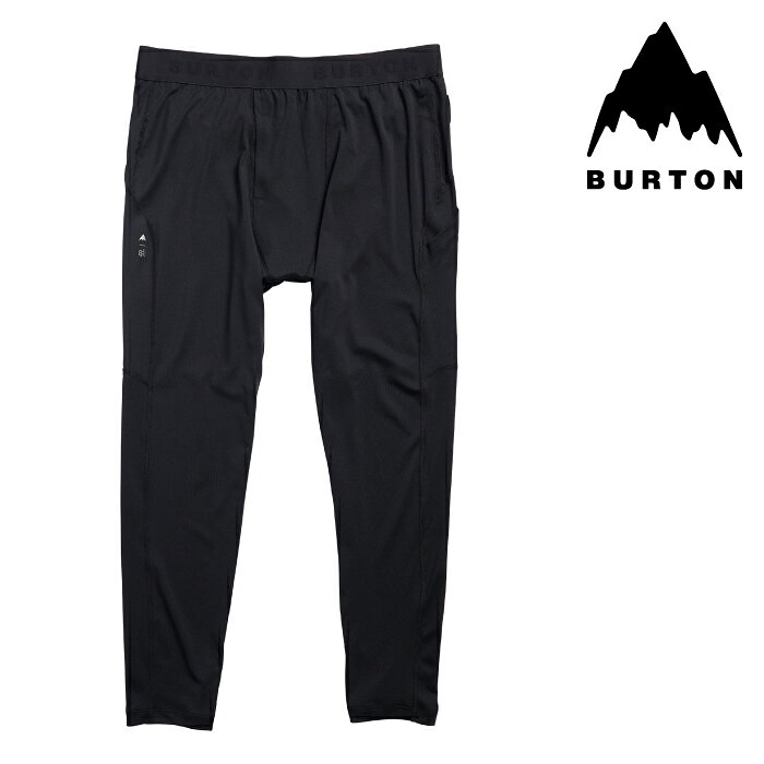 【店頭受取OK】日本正規品 スノーボード インナー バートン BURTON SYNTHETIC LIGHTWEIGHT BASE LAYER PANTS True Black 26-27