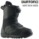 スノーボード ブーツ バートン BURTON WOMENS MINT BOA WIDE 【Black】 ミント ボア ワイド ブラック レディース 24-25 ...