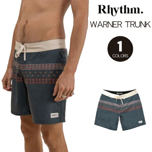 楽天SHIFT WEB SHOP【RHYTHM ボードショーツ ショートパンツ WARNER TRUNK カラー:NAVY】リズム ワーナートランクス 海パン サーフィン 水陸両用 サーフトランクス ボードショーツ サーフショーツ サーフパンツ 水着 ショートパンツ 男性用