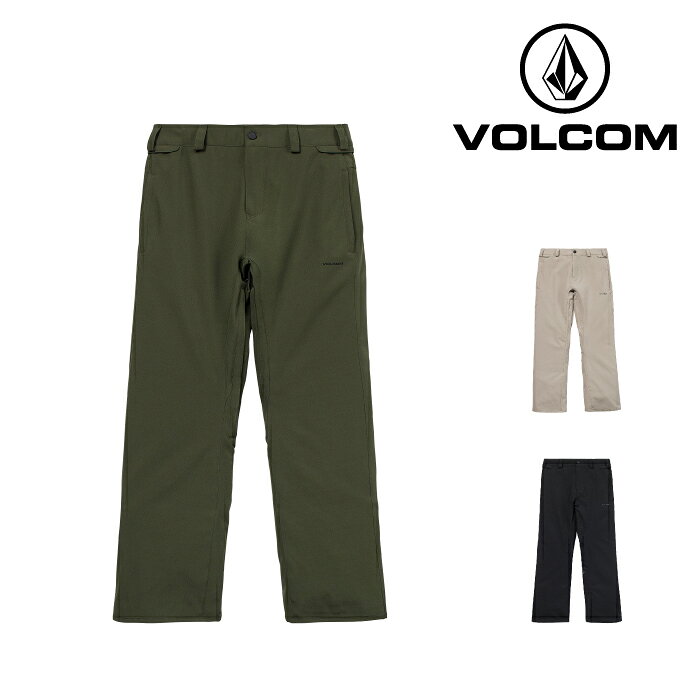 ■ブランド紹介 [VOLCOM] 1991年にアメリカ・カリフォルニアで誕生したVOLCOM（ボルコム）。 スケートボード・サーフィン・スノーボードの3つのカルチャーをルーツに持ち、自由な発想と独自のスタイルを追求し続けるブランドです。 スノーボードウェアでは、ストリートファッションを取り入れたデザインと、雪山で求められる機能性を融合。 防水性・透湿性・動きやすさにこだわり、幅広いライディングスタイルに対応するラインナップを展開しています。 VOLCOMらしい個性的なシルエットとカラーリングで、ゲレンデでも自分らしいスタイルを楽しめるブランドです。 ■商品紹介 [FREAKIN SNOW CHINO PANT] Looks like a chino, rides like a tank. The Men's Freakin Snow Chino Pant brings a relaxed fit with 15K/15K waterproof-breathable V-Science 2-Layer recycled stretch Oxford and PFAS-free DWR, backed by critical taped seams. Zip Tech pant-to-jacket interface, mesh-lined vents, and triple-reinforced rise keep you charging, while adjustable waist, tricot-lined pockets, and boot gaiters with lace hook dial comfort. Details ・15,000mm / 15,000gm2 ・V-Science 2-Layer: V-Science Recycled Stretch Oxford w/ PFAS Free DWR ・V-Science Breathable Lining System ・Critical Taped Seams ・Relaxed Fit / Medium Rise ・Zip Tech Pant to Jacket Interface ・Mesh Lined Zippered Vents ・Triple Reinforced Rise ・Adjustable Inner Waistband ・Brushed Tricot Lined Handwarmer Pockets ・Boot Gaiter w/ Lace Hook ・Back Pockets ・100% Recycled Polyester ・Lining: V-Science Breathable Lining System ・Our standard casual fit ・Technology: Zip Tech, Mesh Lined Zippered Vents ・Parent SKU: G1352664 ご注文前に、必ず当店規約・概要をご確認ください。 ■関連キーワード VOLCOM ボルコム FREAKIN SNOW CHINO PANT FREAKIN SNOW CHINO PANTS フリーキン スノー チノ パンツ フリーキンチノ スノーチノパンツ BLK DGN KHA BLACK DARK GREEN KHAKI ブラック ダークグリーン カーキ 黒 緑 26-27 2026-2027 2026 2027 日本正規品 国内正規品 正規品 店頭受取 店頭受け取り メンズ 男性 MENS MEN'S スノーボードウェア スノボウェア スノーウェア スノーボードパンツ スノボパンツ スノーパンツ スキーパンツ チノパン チノパンツ ボトムス スノーアウター 防寒 冬用 秋冬 スノーボード スノボ SNOWBOARD スキー SKI 雪山 ゲレンデ フリーラン フリーライド フリースタイル パーク グラトリ ジブ カービング パウダー オールマウンテン スノースポーツ ウインタースポーツ ストリート カジュアル スノーファッション スノーボード用品 スノボ用品 スキー用品 人気 おすすめ 当店オリジナル商品はコチラ ▼ お店に遊びに来てね！ ▼ 店頭受け取りの設定方法はコチラ↑ 商品やチューニング、メンテナンス等々… 当店スタッフがお客様のお悩み相談お伺いします。