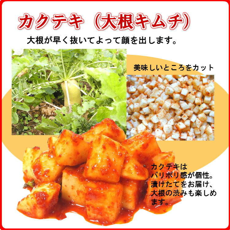 ,【送料無料】無添加 白菜キムチ500g+カク...の紹介画像3