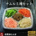 ナムル5種類 セット 2人分 400g コチュジャンなし 【 冷蔵 冷凍可 】 手作りのダシにこだわり化学調味料無添加 韓国料理 韓国食品 食材 ギフト お取り...