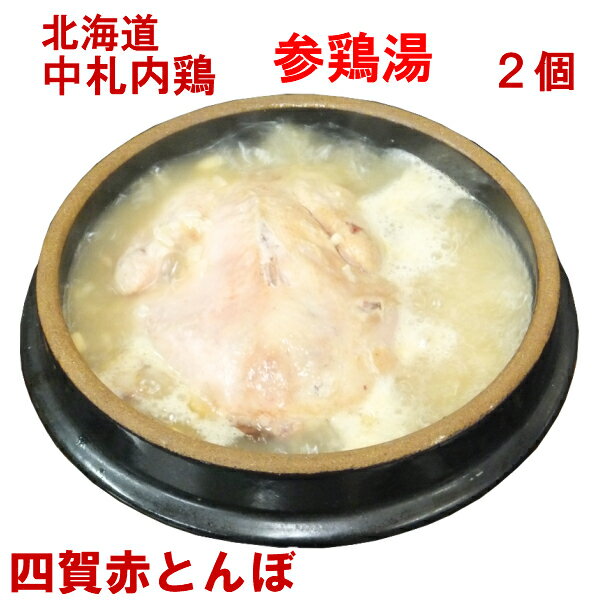 【父の日贈り物】2つ 北海道 中札内鶏 の 参鶏湯 無添加 