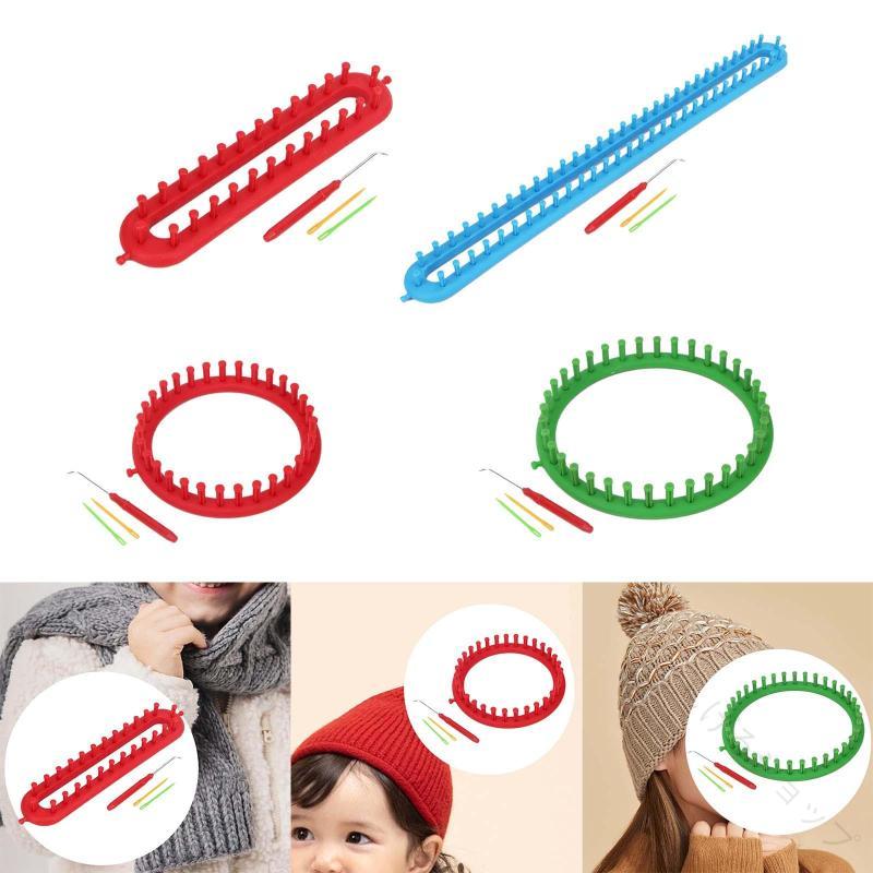 編み機セット 織機 ポータブル 多目的 耐久性のある織りツール 縫製アクセサリー用ステッチニット 編み..