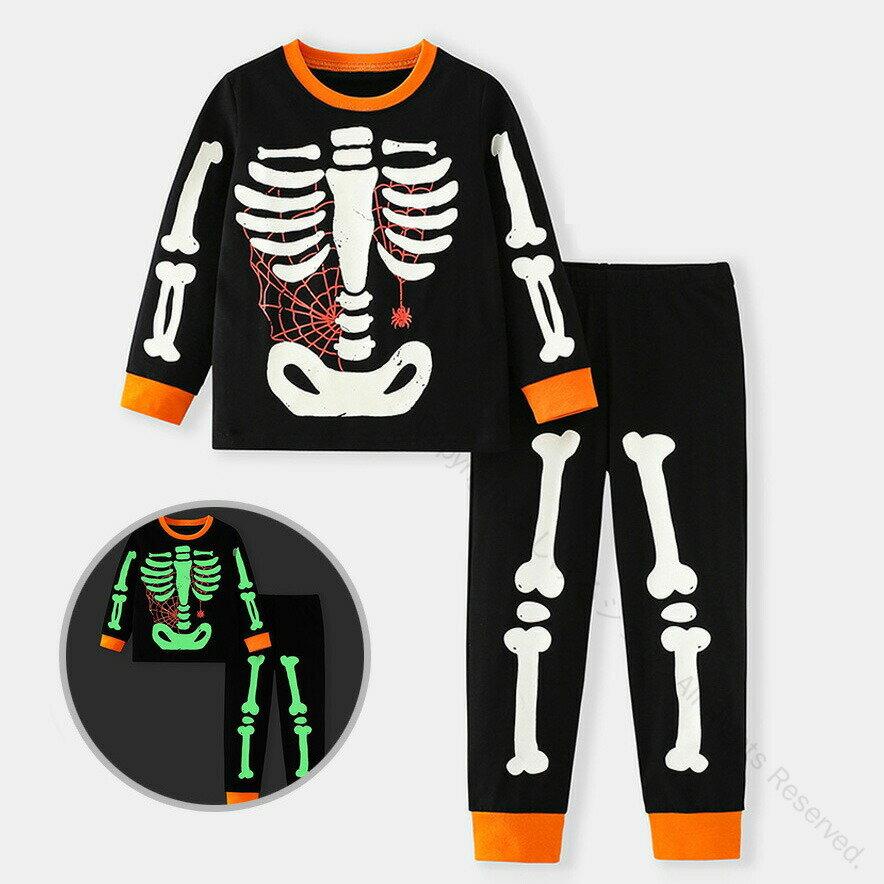 ハロウィン コスプレ 衣装 骸骨 男の子 女の子 キッズ コスチューム ホラー風 子供服 がいこつ スケルトン 仮装 パーティー 舞台演出 イベント 男女兼用 コスプレ衣装 子供用 ハロウィングッズ こども向けの商品画像