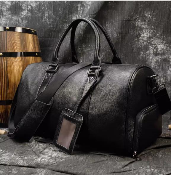 ゴルフバッグ 本革レザーバッグ メンズ レディース ボストンバッグ ショルダーバッグ シューズ収納 軽..