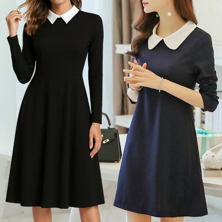 きれいめ シャツワンピース 長袖 ワンピース 大人 上品 30代 40代 50代 カジュアル きれいめワンピース..