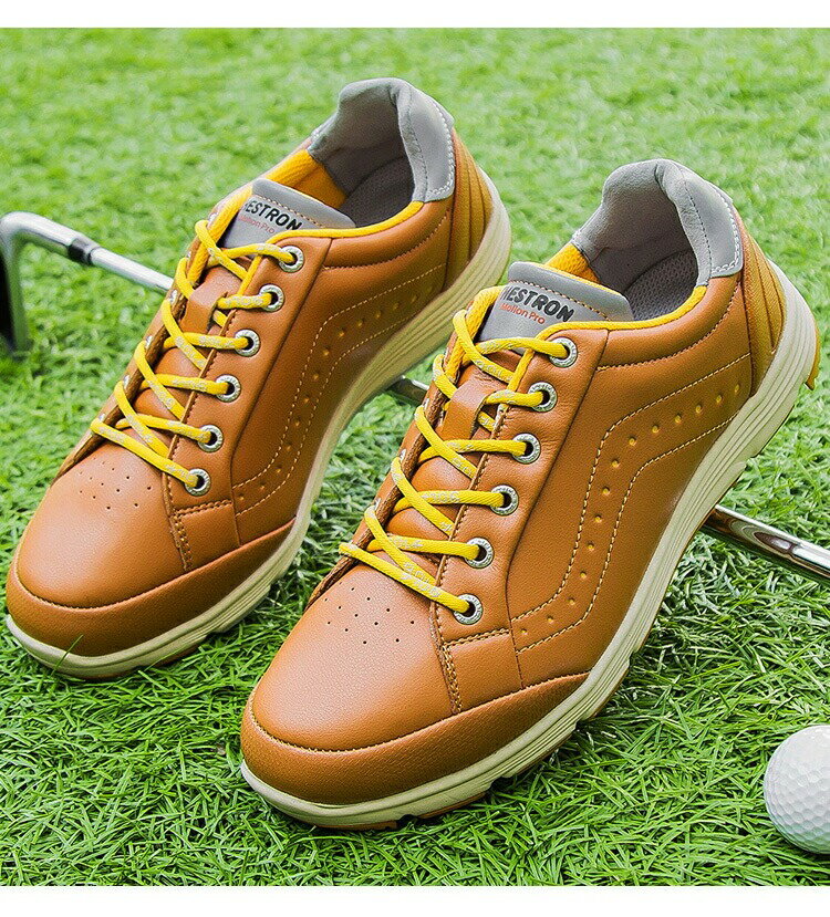 ゴルフシューズ メンズ おしゃれ 大きいサイズ 4E 幅広 ビジネスシューズ ソフトスパイク 軽量 動きやすい 通気性 耐久性 耐滑性 練習場用 プレゼント 父...