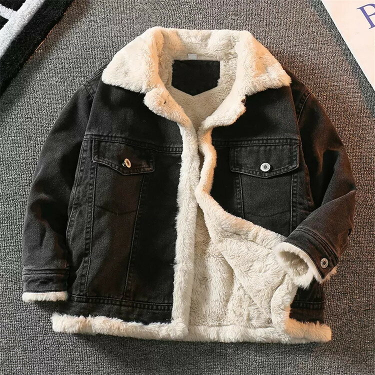 デニムジャケット ボア アウター キッズ 長袖 トップス 男の子 女の子 幼稚園 小学生 中学生 子供服 ガールズ ジュニア おしゃれ かっこいい 大人っぽい ...