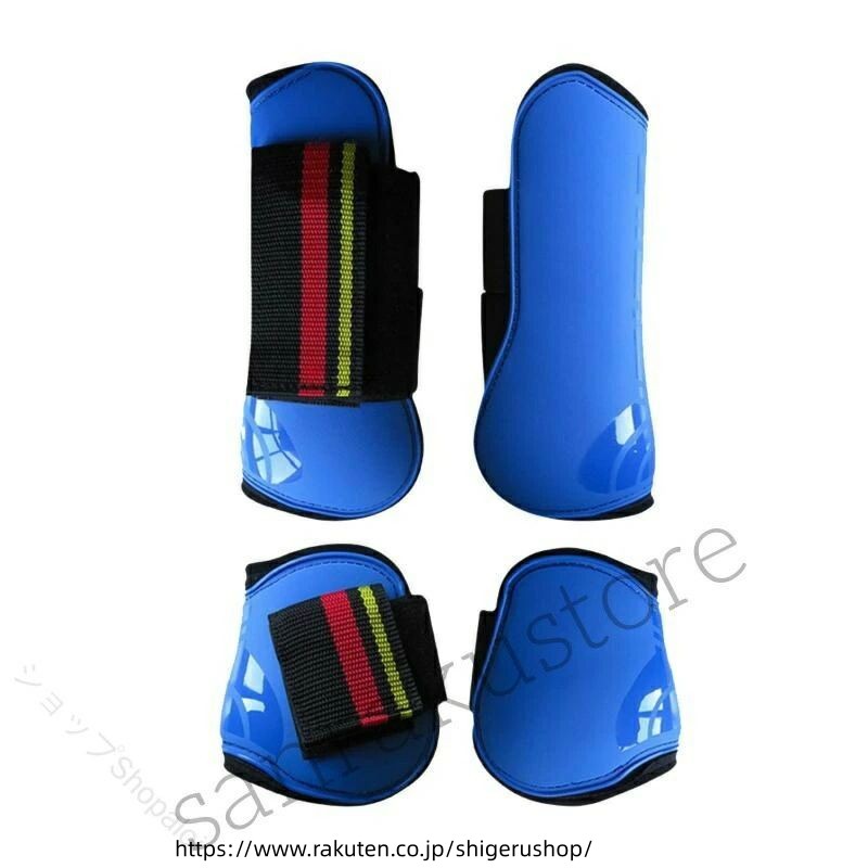 馬ゲートル 4ピースセット 馬腱ゲートル レッグラップ 前脚用 後脚用 ホースブーツ...