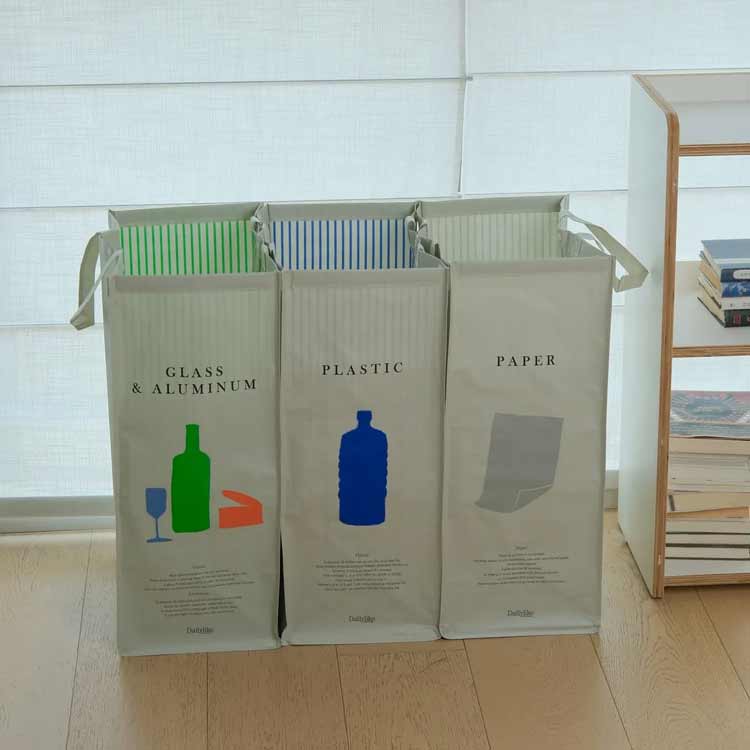 縦型 折りたたみ おしゃれ ごみ箱 収納ボックス 分別ゴミ箱 撥水 ゴミ箱 スリム プラスチック リサイクルバッグ ランドリーバスケット アルミ缶 資源 紙 大容量 仕分け ごみ箱 ダストボックス おもちゃ入れ 丈夫 軽量 shigerushop-10088546 しげるショップ サンプル画像3