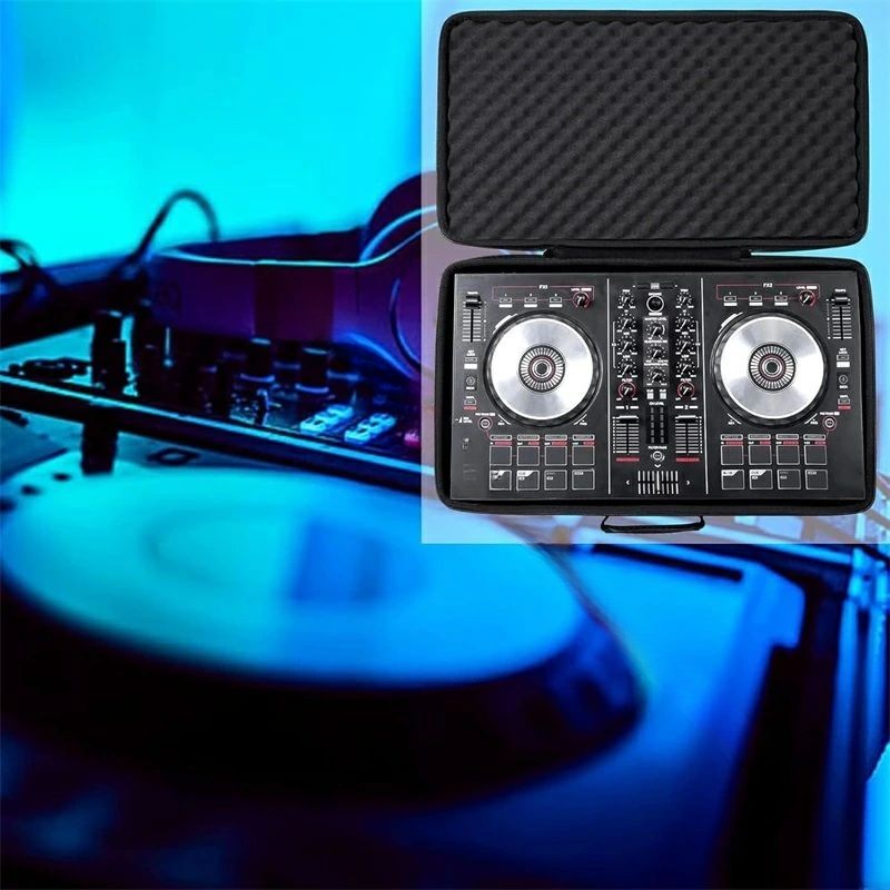 しげるショップのDJコントローラー バッグ 衝撃吸収 パッド入り 運搬ケース DDJ FLX4 DDJ 400 DDJ REV1 DDJ RB 2チャンネルコントローラー コントローラーバッグ ケース カバー 保護 インナーケース キャリングケ｜アングル2