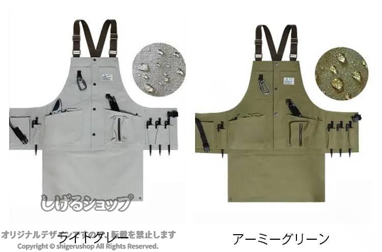 キャンプ アウトドアエプロン ワークエプロン おしゃれ 3way キャンバス メンズ 焚...