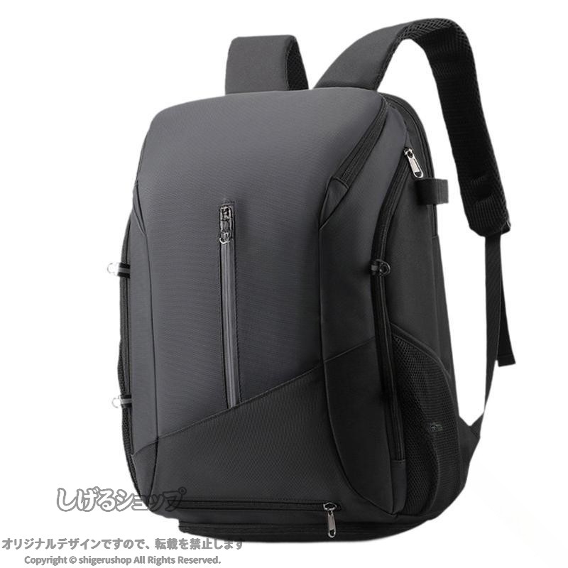 しげるショップのバスケットボールバックパック ジムバックパック ポータブル カジュアル デイパック シューズコンパートメント付き バッグ リュック スポーツバッグ 通学 通勤 旅行 アウトドア 男女兼｜アングル2