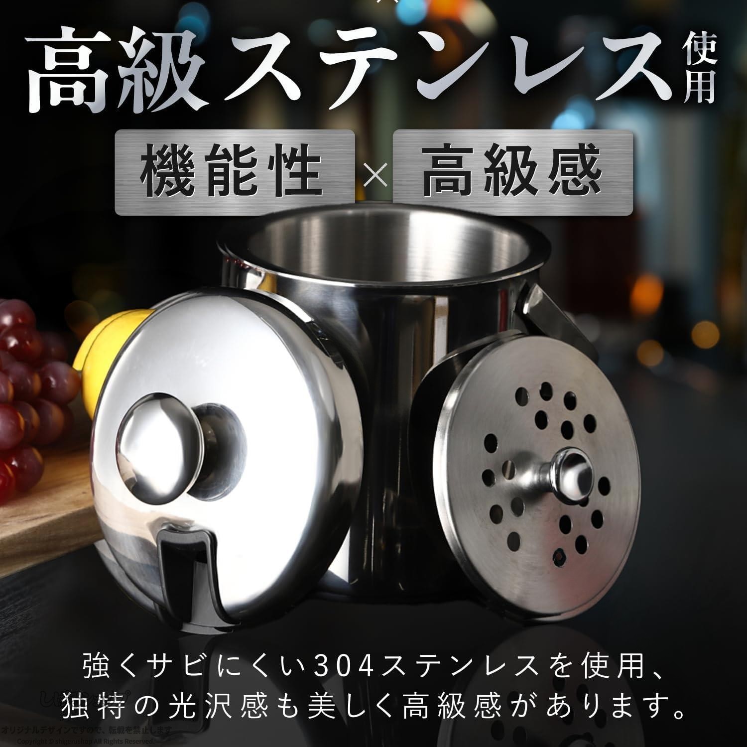 しげるショップの真空断熱アイスペール アイスボックス 氷入れ 容器 1.3L 軽量コンパクト ギフト プレゼント 父の日 誕生日 おしゃれ 保冷 保温 高性能 持ち運び便利 ステンレス 耐久性 省エネ 使いやすい｜アングル3