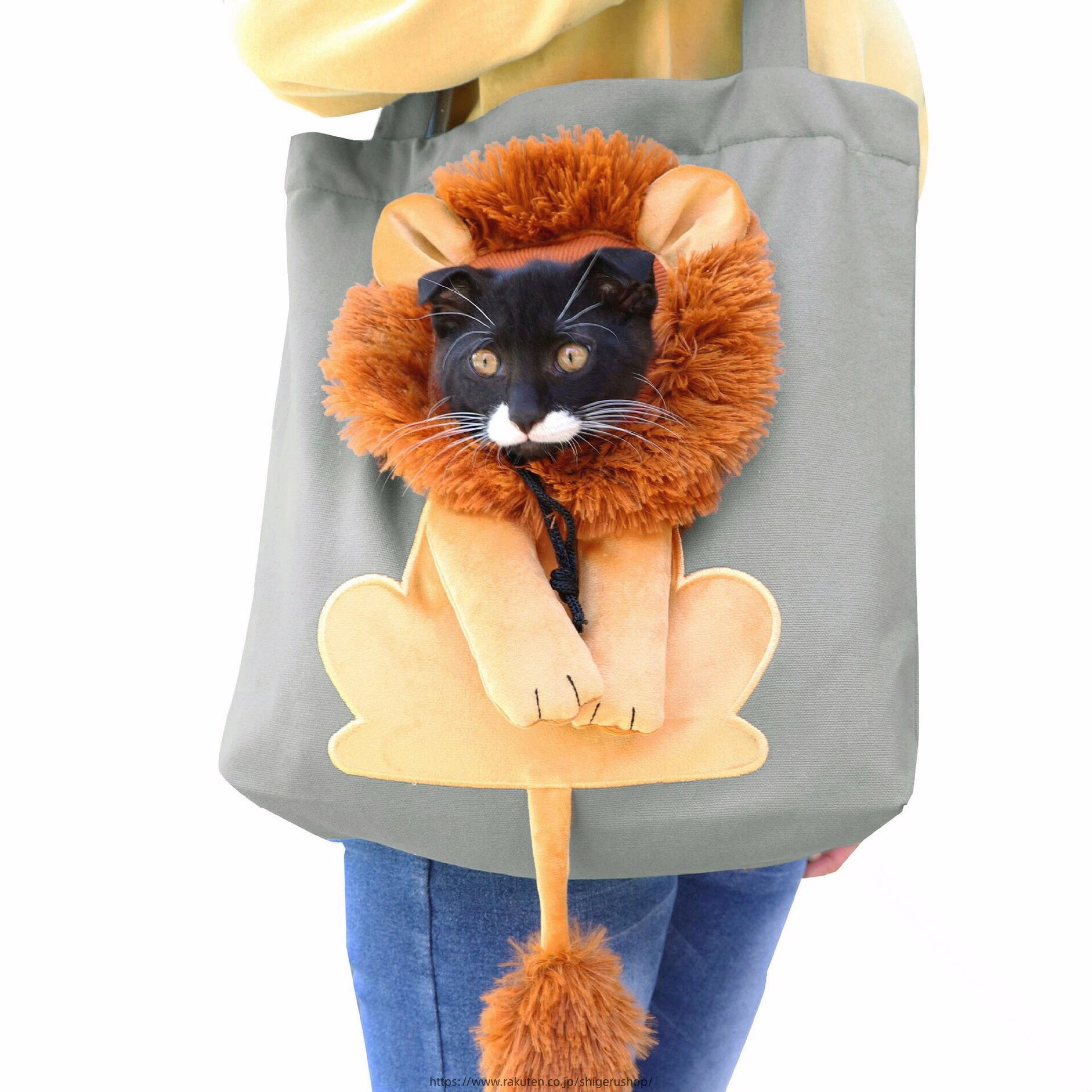 ペット キャリーバッグ ライオン 猫 ねこ 犬 トートバッグ トートキャリー 猫用 ペ...