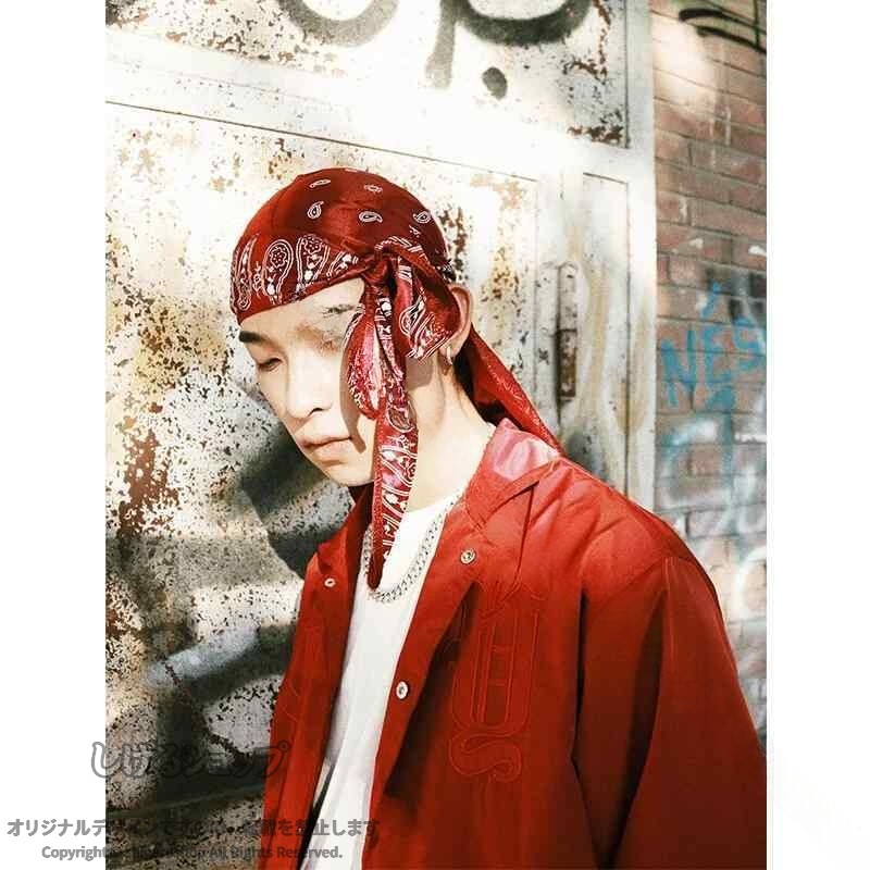 ドゥラグ ヒップホップ ヘッドスカーフ ターバン 西海岸 ブラック ストリート ギャング ラッパー B-BOY 海賊 帽子 バンダナ ファッション ウエッサイ メンズ レディース ダンス 衣装 コス