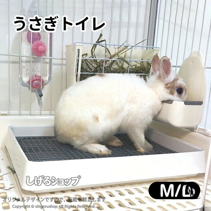 うさぎ トイレ 大きい 四角形 フラットトイレ スノコ メッシュスノコ付き 飼育ケー...