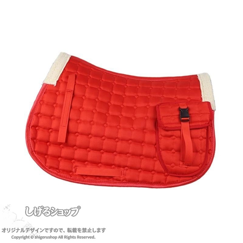 馬用サドルパッド.乗馬用品.快適な裸馬パッド.競技トレーニングポケット付き乗馬品...