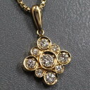 【中古】K18ダイヤモンドペンダント D0.50 8.9g(4)
