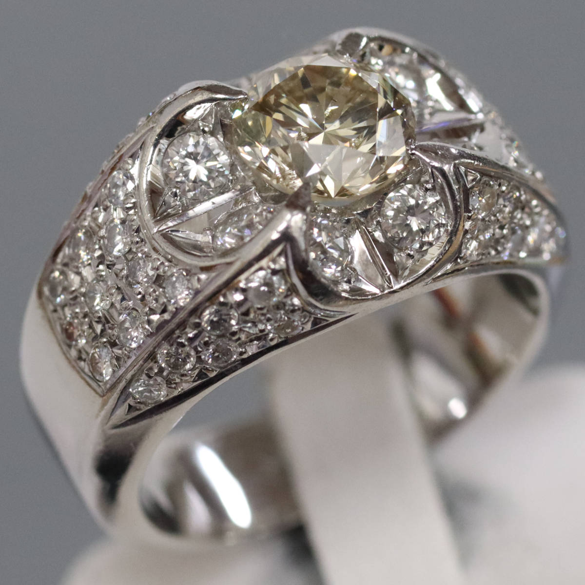 【中古】Pt900ダイヤモンドリング D1.623 D2.02 30.4g #20.5 プラチナ