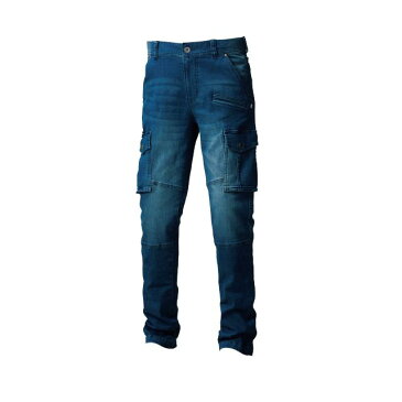 【3L】寅壱 デニムカーゴパンツ 8950-219 素材:ストレッチデニム(綿98%・ポリウレタン2%) ストレッチデニム ビンテージ加工 トラデニム かっこいい作業服 作業ズボン