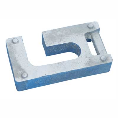 バリケードウエイト(楽たろう)【ドブメッキ・単管・バリケード・重し】