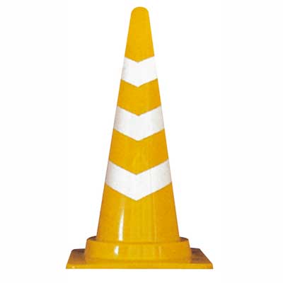 スコッチコーン　黄/白【反射シート】