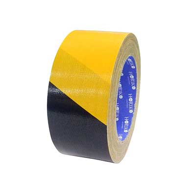 布トラテープ　50mm幅【トラ布テープ・区画表示・立入禁止・表示テープ】