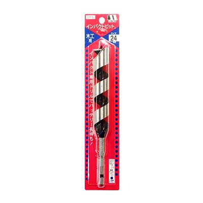 木工用インパクトビット　24.0mm(ミドル7M-240)【インパクトドライバ対応・六角軸・穴あけ】