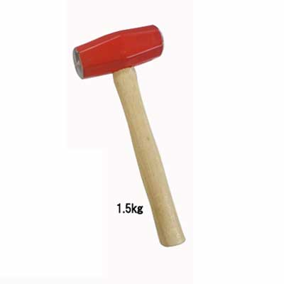 石頭ハンマー　1.5kg【ダルマセット・土木・石工・ハツリ】