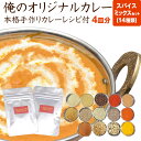 粉スパイスミックス 500円 ポッキリ 本格手作りカレー レシピ付 お試しセット 俺のオリジナルカレースパイスパウダーミックスセット14種（4皿分） 6,000円以上のお買い上げの方のみ時間指定可能 希望の方は備考欄にその旨お書きください。