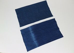 阿波藍染 麻テーブルマット ★日本製★ 天然素材 和モダン ギフト お祝い 新年 置物 玄関 上品 麻100% インテリア