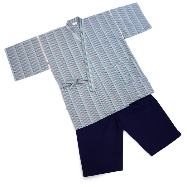 和楽和衣 裏フリース 冬の 作務衣 レディース 表地は綿100%の天然素材 ゴム入りの袖・裾 31-32202