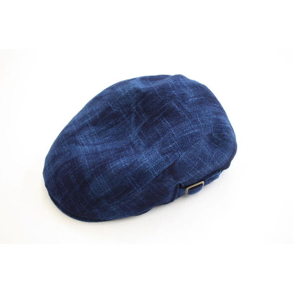 阿波藍染　ハンチング帽　★日本製★ 綿100％　アジャスター付き　おしゃれ　プレゼント　父の日