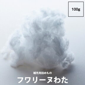 枕 補充 わた 補充用 西川 フワリーヌわた 補充用パック 100g 買い回り 綿 ポリエステル 詰め物 詰めもの ファインスムーズ finesmooth EK9101