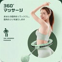 スマートフラフープ」カロリー燃え 組立式 子供 100センチ お家 新体操 キャラクター 重力ボール付き 運動 健康器具フラフープ 落ちない カウンター機能 マッサージ磁石付き スマートフラフープ 脂肪燃焼 ダイエット(3)