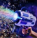 全店商品5%ポイントバック シャボン玉 電動 バズーカ バブルガン 自動 バブルマシーン おもちゃ ライト付き 液漏れ防止 シャボン玉製造機 結婚式 外遊び 誕...