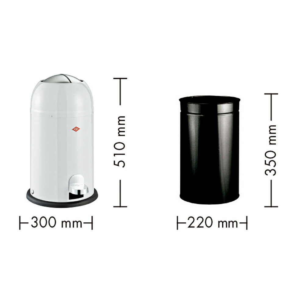 WESCO (ウェスコ) ペダルビン 12L KICKMASTER JUNIOR ライムグリーン 180312-20 [2]