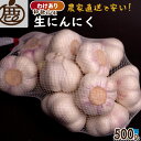 ★15日限定!全品ポイント5倍!★ わけあり 生にんにく 500g 【 送料無料 KS 訳あり サイズ混合 にんにく ニンニク 国産 紀州 和歌山 農家直送 醤...