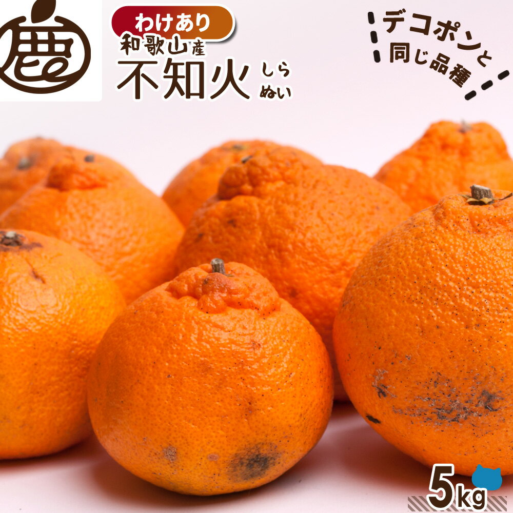 剥きやすくておいしい人気の柑橘！[わけあり] 不知火 ( デコポン ) 5k...