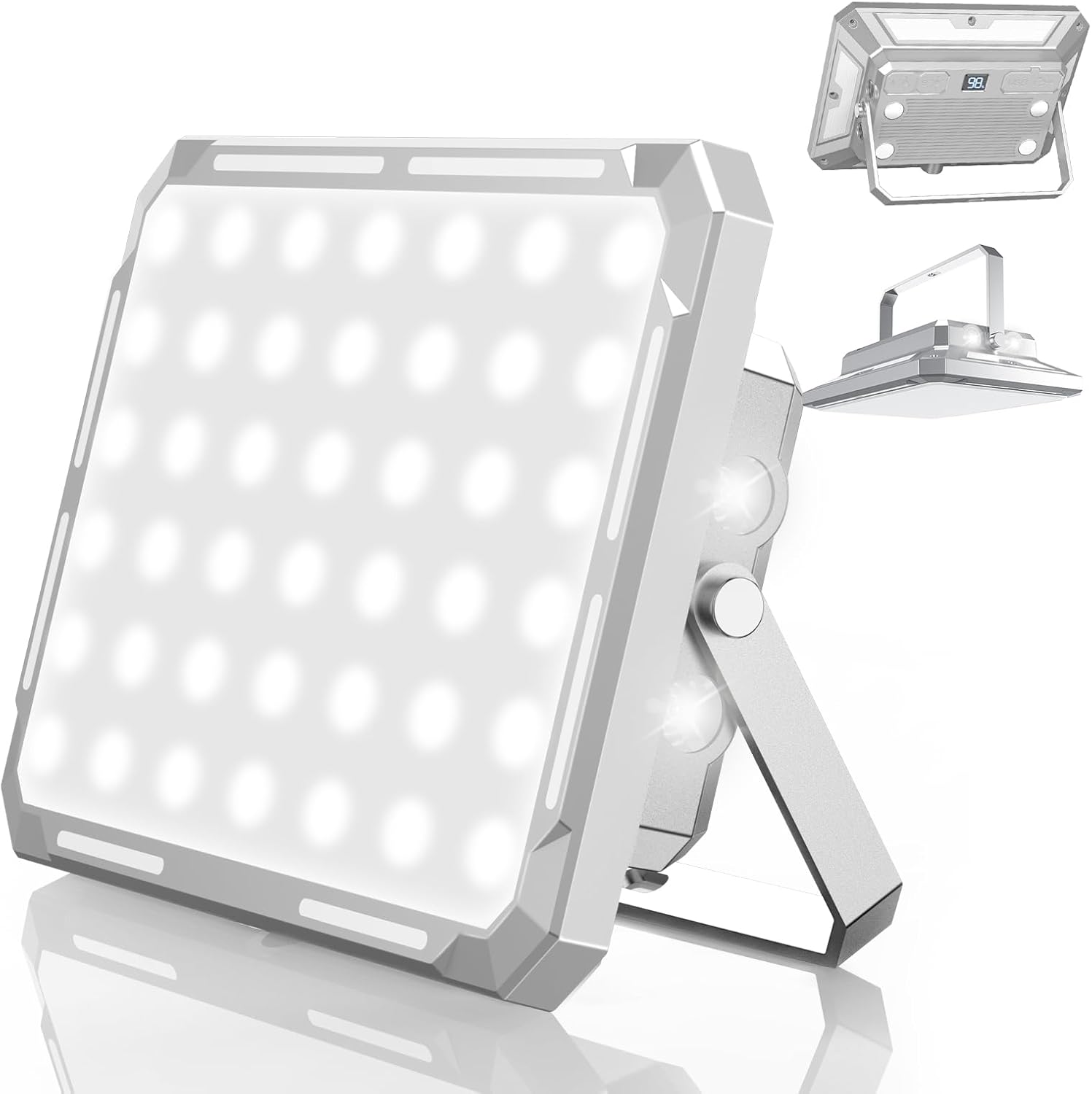 フラッドライト LED作業灯 LEDランタン[5000mAh大容量 3500LM]超高輝度 3色の切り替え Type-c充電式 磁..