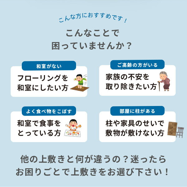 【無料サンプルあり】補修テープ付き 自分で切れる 裏貼り い草上敷き 約261×261cm 【正方形】 【江戸間4.5畳】4.5帖 4畳半 抗菌 防臭 フリーカット上敷き 敷物 和室 ござ ゴザ い草カーペット 井草 イグサ いぐさ イ草 萩原 フローリング DIY 裏張り 年末年始