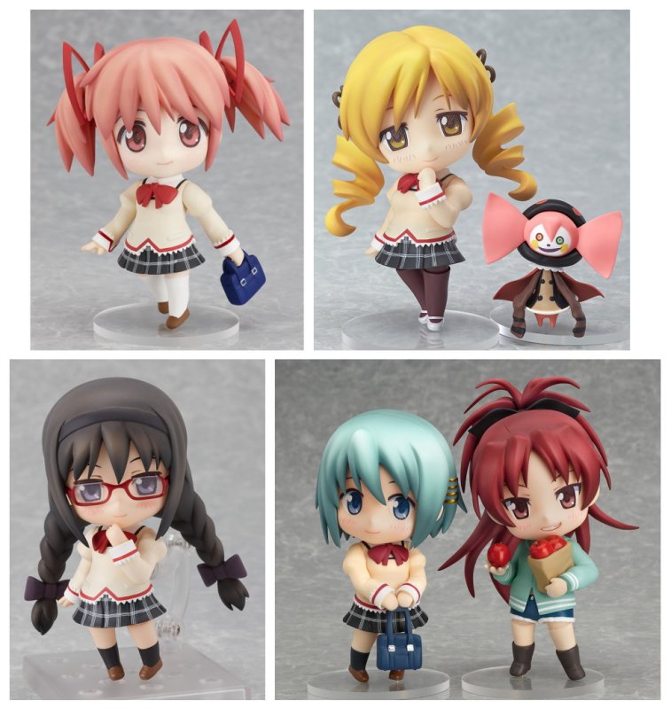 数量は多 ねんどろいど魔法少女まどか マギカ鹿目まどか 暁美ほむら 巴マミ美樹さやか 佐倉杏子制服ver 私服ver 4種セット 送料無料 Udsmed Net